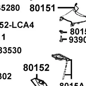80151-ABD2-C00-N1R "COVER, CENTER" — diagram cutout