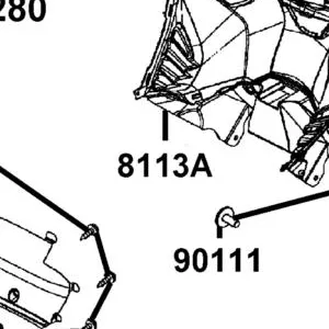 8113A-ABD2-C00-N1R ASSY., LEG SHIELD — diagram cutout