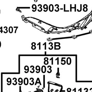 8113B-ABD2-C00-N1R "BOX ASSY.,L FRONT" — diagram cutout