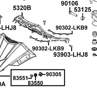 90302-LKB9-C00 NUT SPRING 5MM — diagram cutout