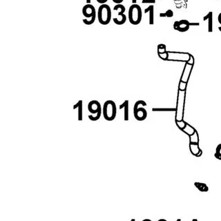 19016-LEA7-C00 "HOSE,WATER UNIT CAP" — diagram cutout