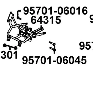 64315-ABD2-C00 BRKT., FR. COVER — diagram cutout