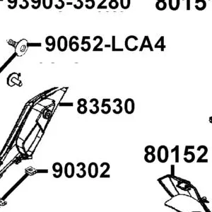 83530-ABD2-C00-66P BOARD A L SIDE(Flat Black) — diagram cutout