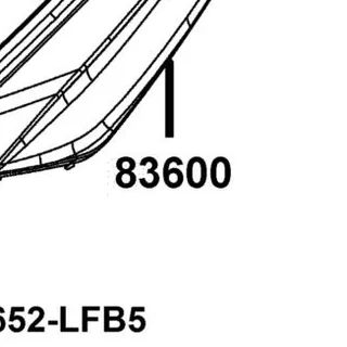 83600-ABD2-C00-J2P COVER.L BODY — diagram cutout