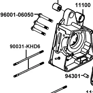 90031-KHD6-C00 BOLT A STUD 8*218 — diagram cutout