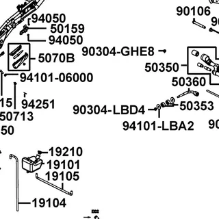 90304-LBD4-C00 NUT U FLANGE 10MM — diagram cutout