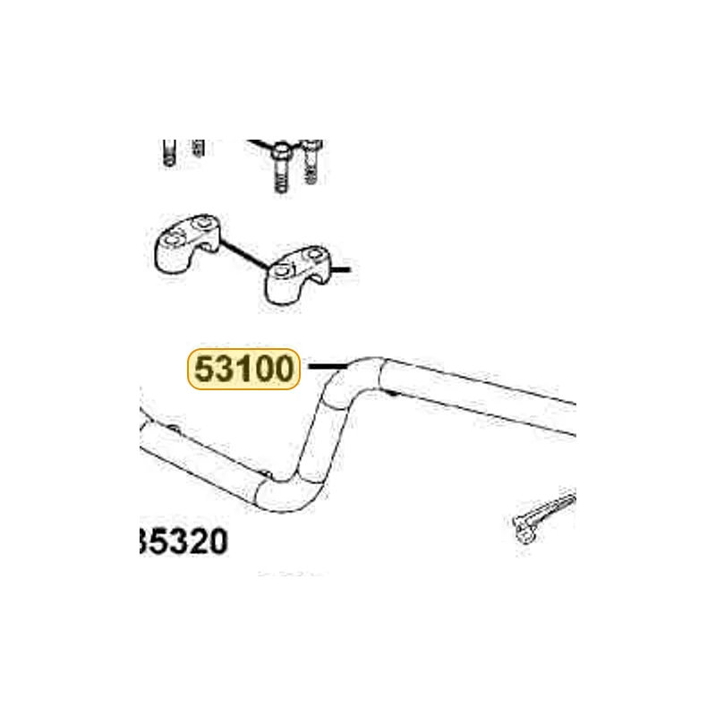 53100-LBA2-E00 HANDLE COMP STEERING — diagram cutout