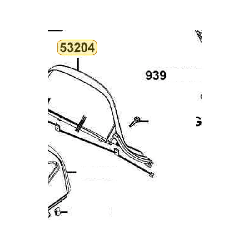 53204-LBA2-E00-N1R COVER METER RR (Black) — diagram cutout
