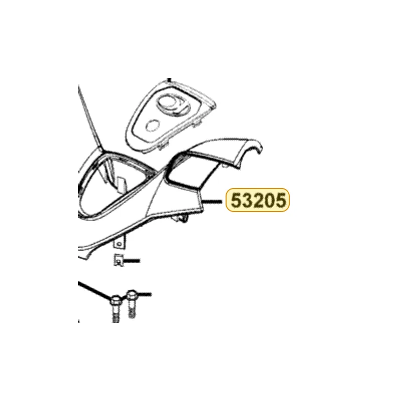 53205-LBA2-E02-N1R COVER HNDL UP (Black) — diagram cutout