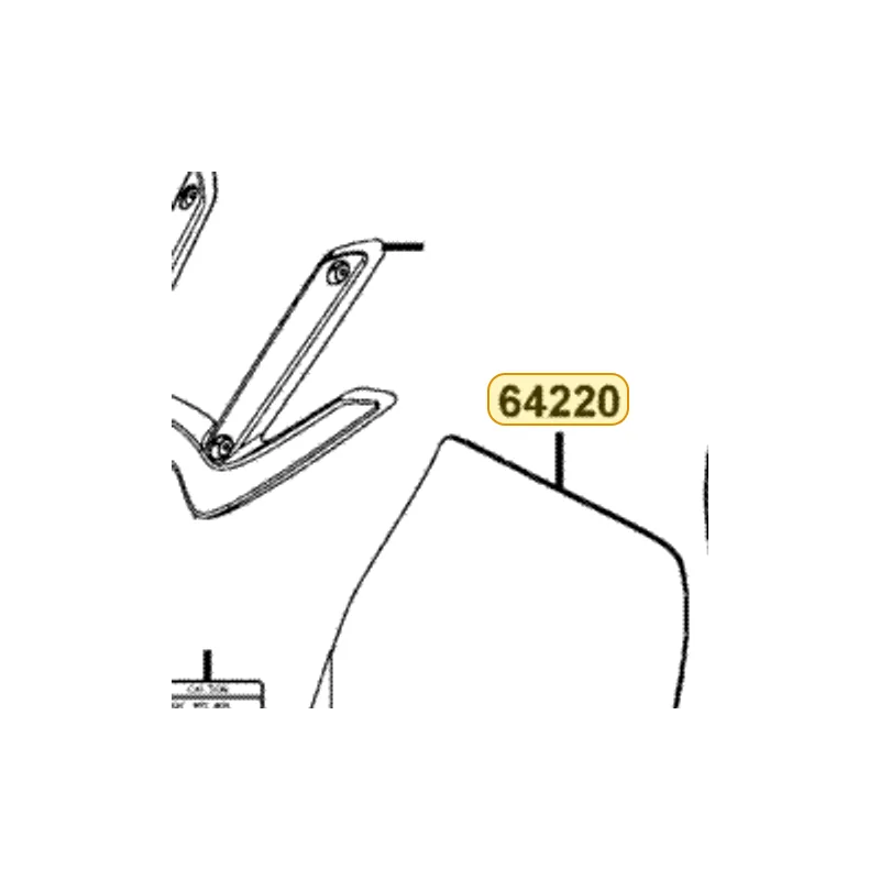 64220-LBA2-E00 WIND SCREEN — diagram cutout