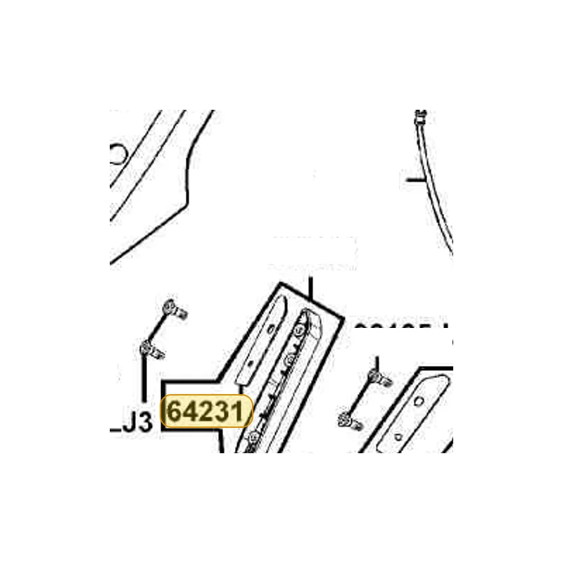 64231-LBA2-E00 SPONGE TAPE R HOLDER — diagram cutout