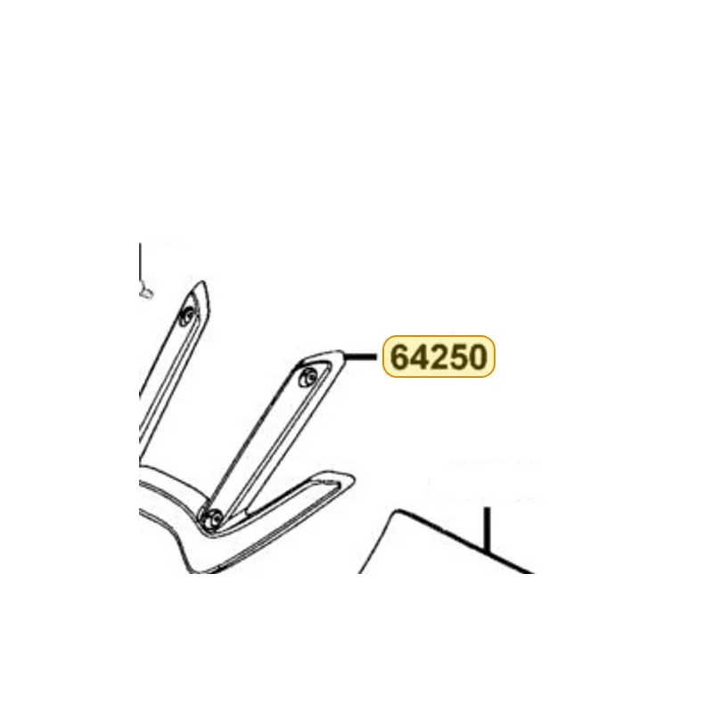 64250-LBA2-E00-N1R COVER WIND SCREEN (Black) — diagram cutout