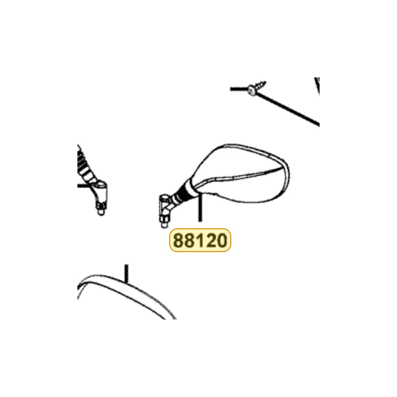 88120-LBA2-E02-NEP MIRROR ASSY L BACK — diagram cutout