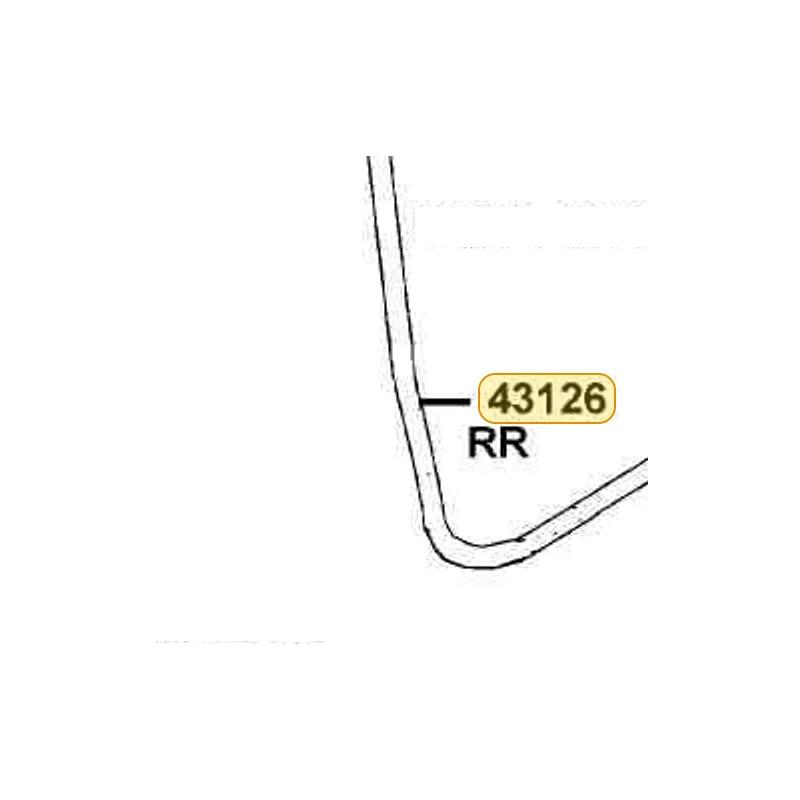 43126-LDB2-E00 HOSE ASSY C/P RR BRAKE (2540MM) — diagram cutout