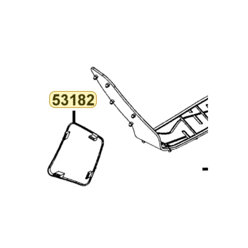 53182-LDB2-E00 COVER HANDLE BRAKE — diagram cutout