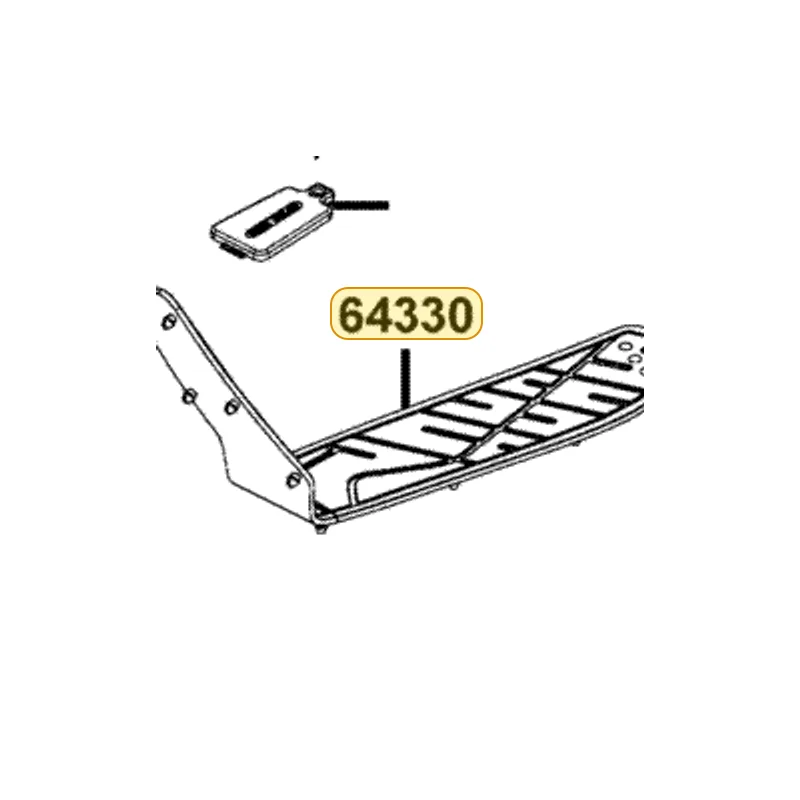 64330-LBA2-E00-N1R MAT L FLOOR (Black) — diagram cutout