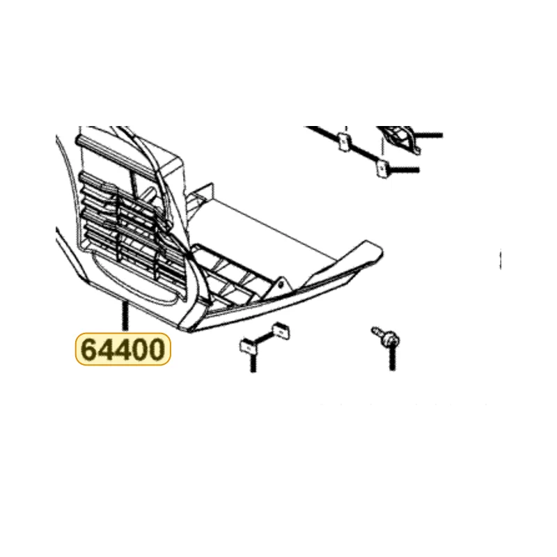 64400-LBA2-E00-N1R COWL UNDER (Black) — diagram cutout