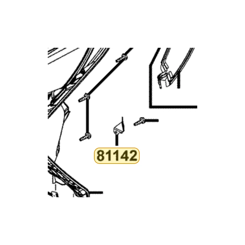 81142-LBA2-E00 STAY LID INNER BOX — diagram cutout