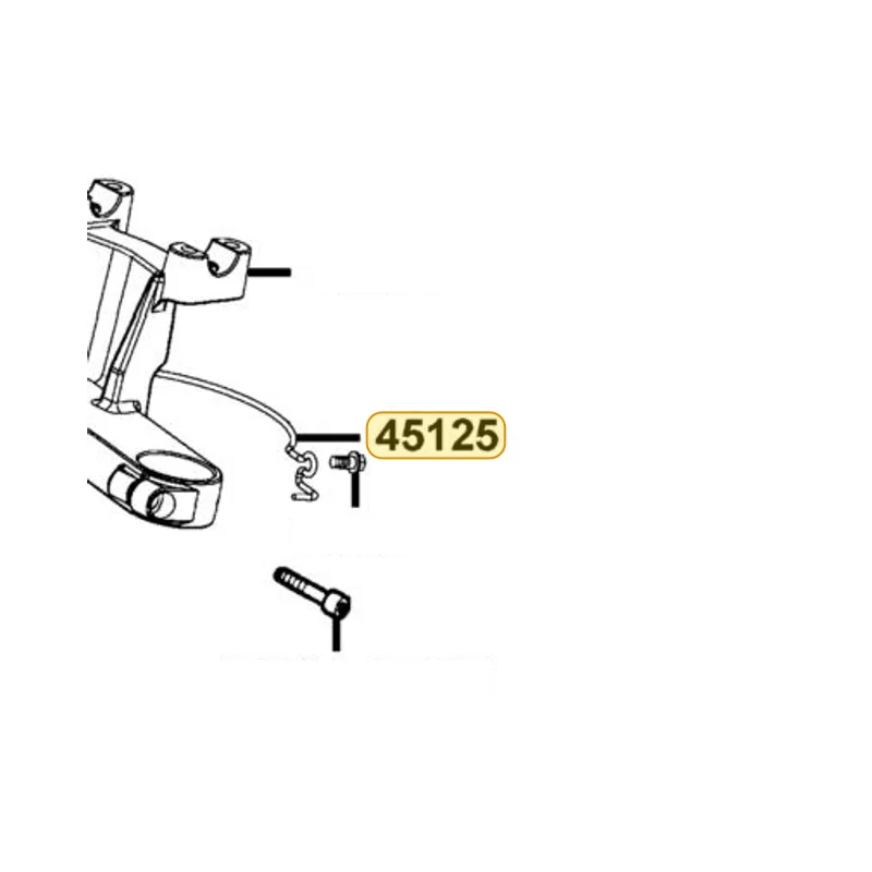 45125-LBA2-E00 CLIP BRK HOSE(TOP BRIDGE) — diagram cutout
