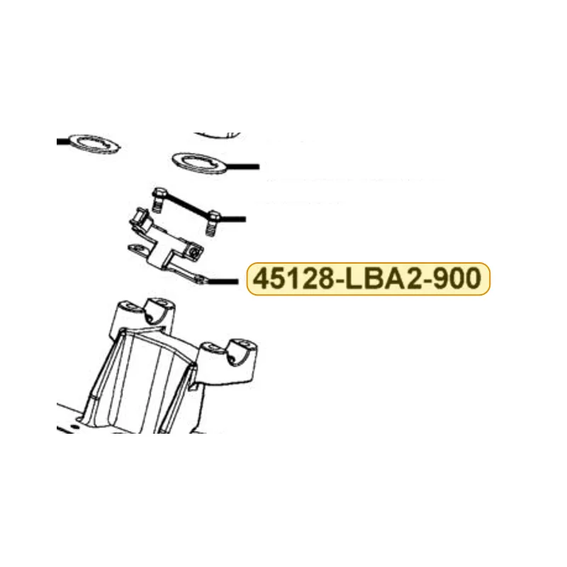 45128-LBA2-900 CLAMPER FR BRK (TOP BRIDGE) — diagram cutout