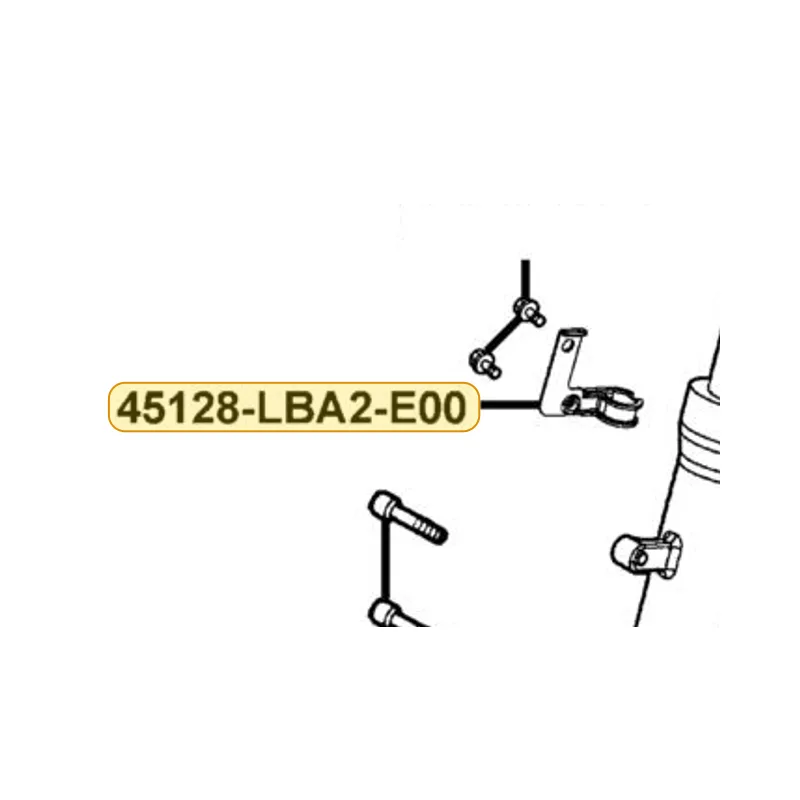 45128-LBA2-E00 CLAMPER FR BRK HOSE — diagram cutout