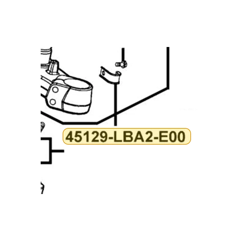 45129-LBA2-E00 CLAMPER FR BRK HOSE — diagram cutout