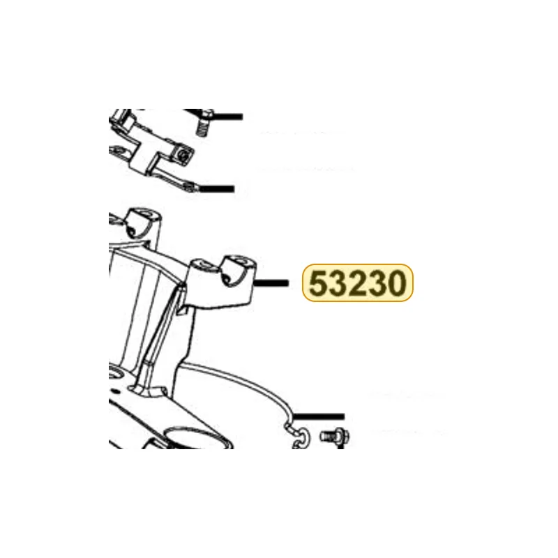 53230-LBA2-E00 BRIDGE FORK TOP — diagram cutout