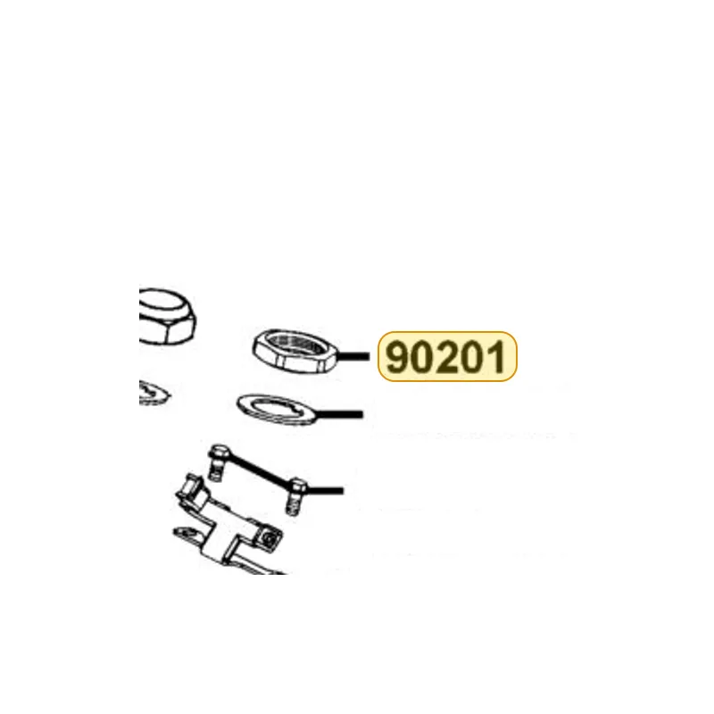 90201-LBA2-E00 NUT STRG STEM — diagram cutout
