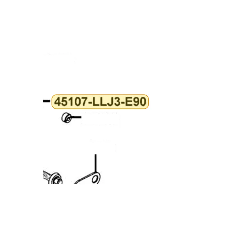 45107-LLJ3-E90 PIN HANGE — diagram cutout