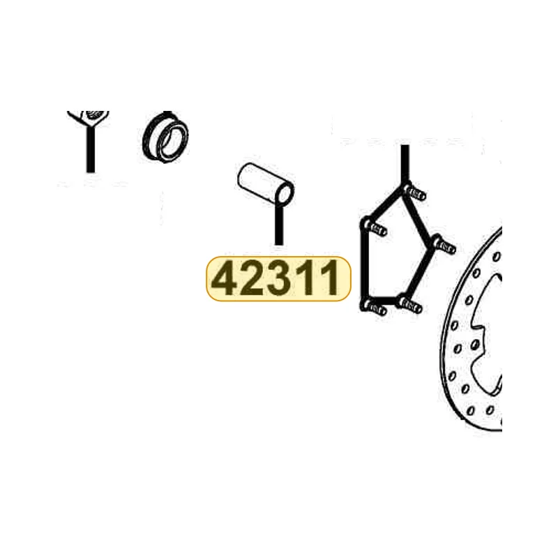 42311-LDB2-E00 COLLAR RR AXLE A — diagram cutout