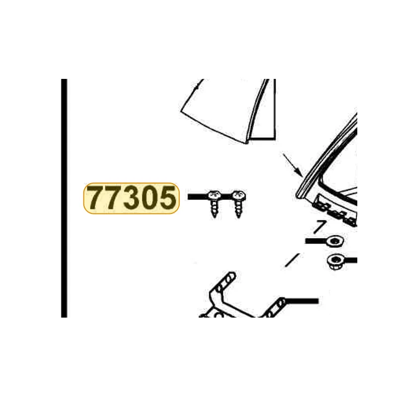 77305-LBA2-E00 SCREW RIVENT — diagram cutout