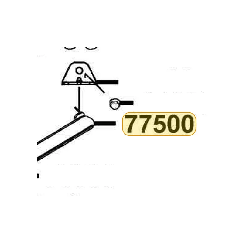 77500-LBA2-E00 DAMPER GAS — diagram cutout