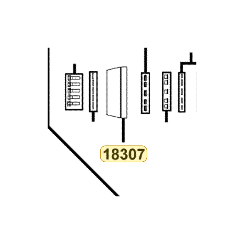 18307-LBA2-900-HLP TAIL CAP COMP MUFFLER — diagram cutout