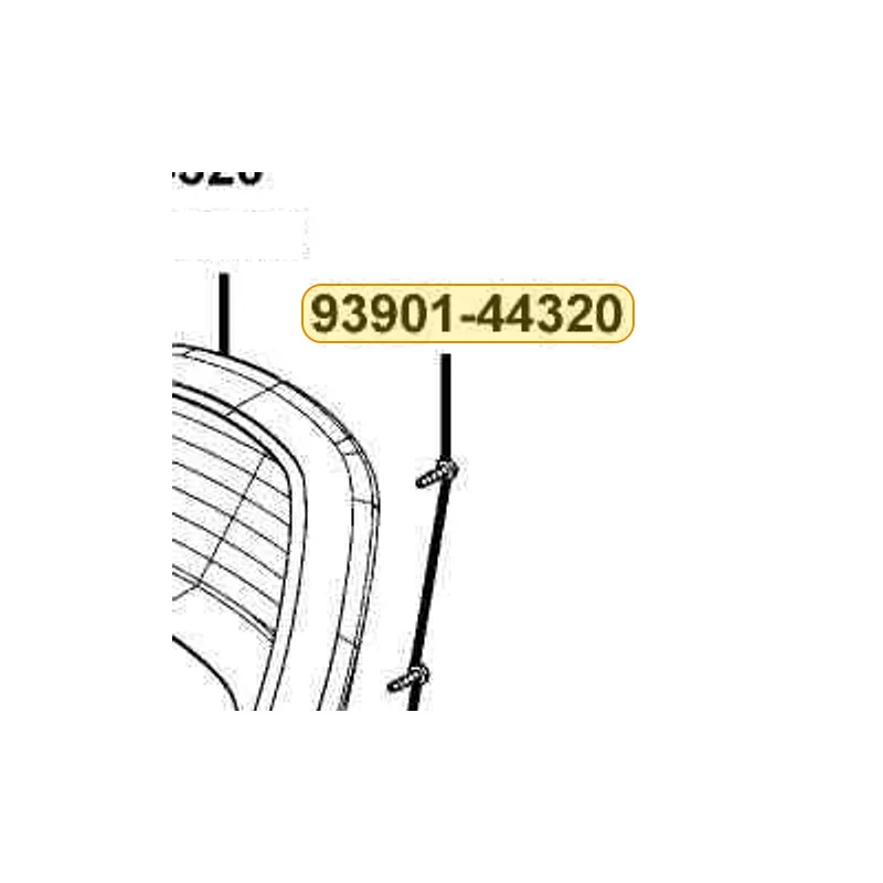 93901-44320 SCREW TAPPING 4*12 — diagram cutout