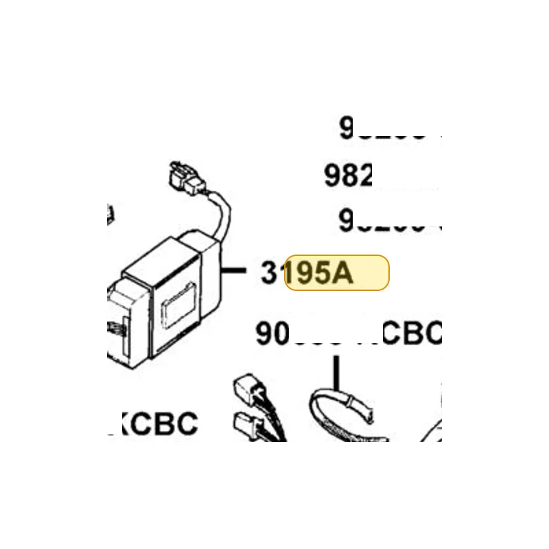 3195A-LBA2-E00 HAZARD CONTROL ASSY — diagram cutout