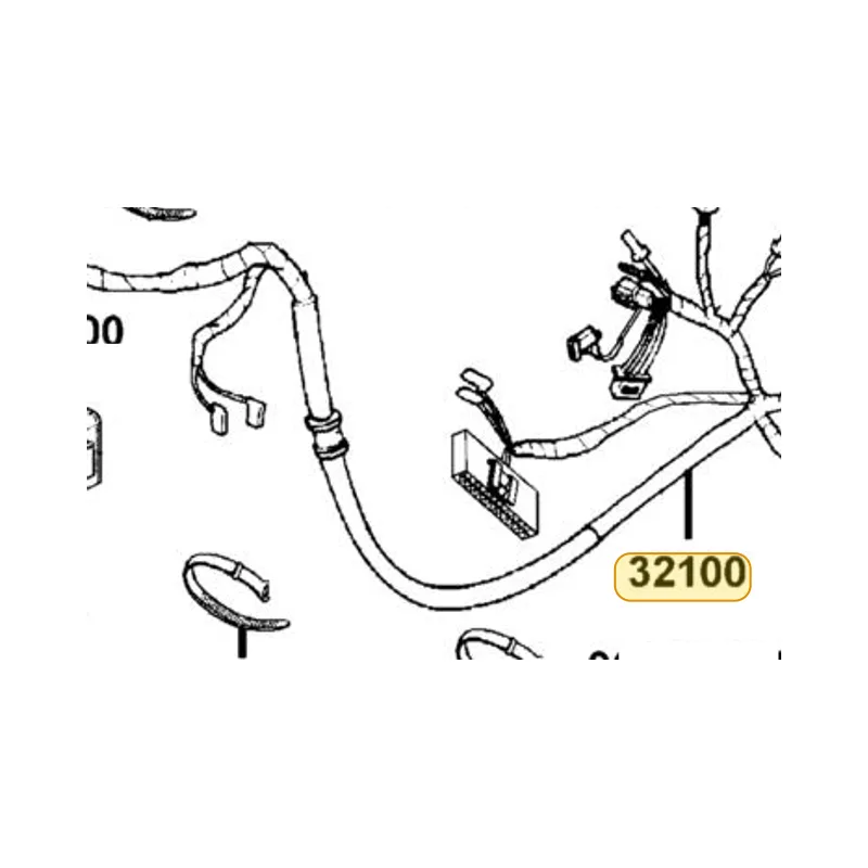 32100-LDB2-B20 HARNESS WIRE — diagram cutout