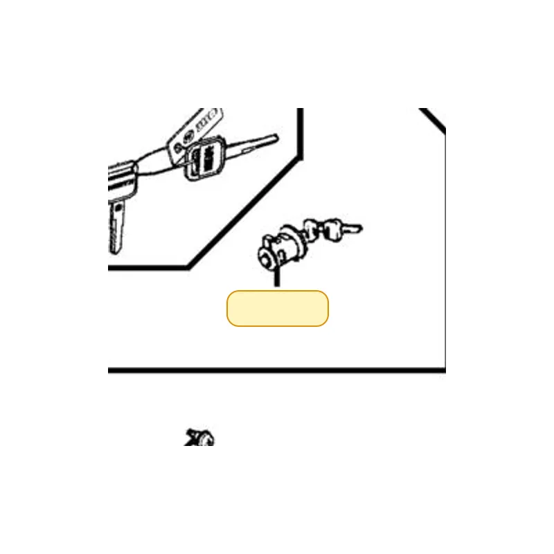 77232-GLW0-316-M2 LOCK SET FUEL LID — diagram cutout