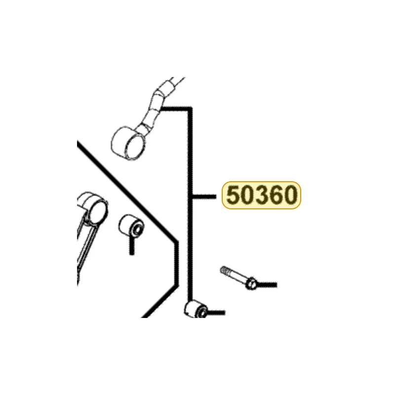 50360-LDB2-E00 TIE ROD ASSY ENG HANGER — diagram cutout