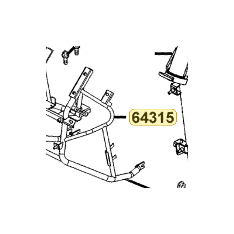 64315-LBA2-E02 BRKT FR COVER — diagram cutout