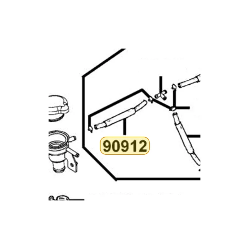 90912-LBA2-E00 TUBE FUEL 3.5 — diagram cutout