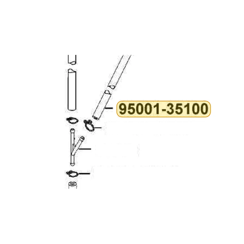 95001-35100-40 TUBE FUEL 3.5*100 — diagram cutout