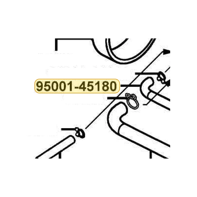 95001-45180-40 TUBE FUEL 4.5*180 — diagram cutout