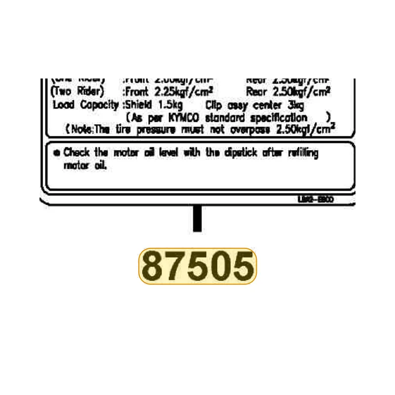 87505-LBA2-E00-T01 LABEL TIRE — diagram cutout