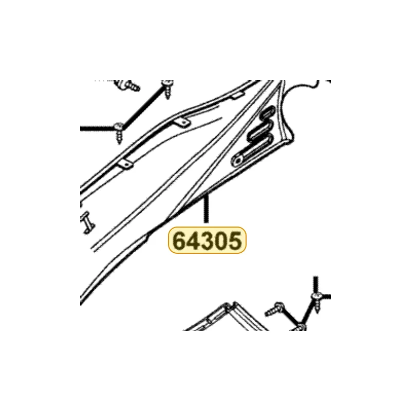 64305-LBA2-E00-DGA SKIRT R SIDE/A:NH138/B:NH105 **C.2007.07 — diagram cutout