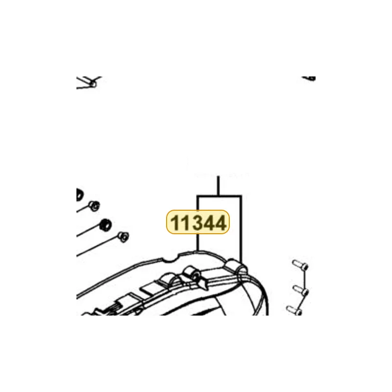 11344-LKF5-E00 DUCT B L COVER — diagram cutout