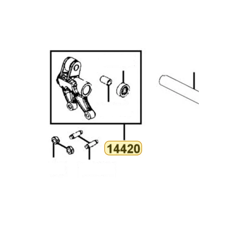 14420-LKF5-E00 ARM COMP. EXH VALVE ROCKER — diagram cutout