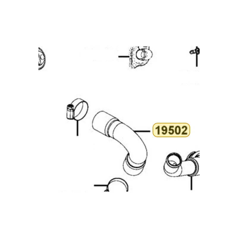 19502-LKF5-E00 HOSE . B WATER — diagram cutout