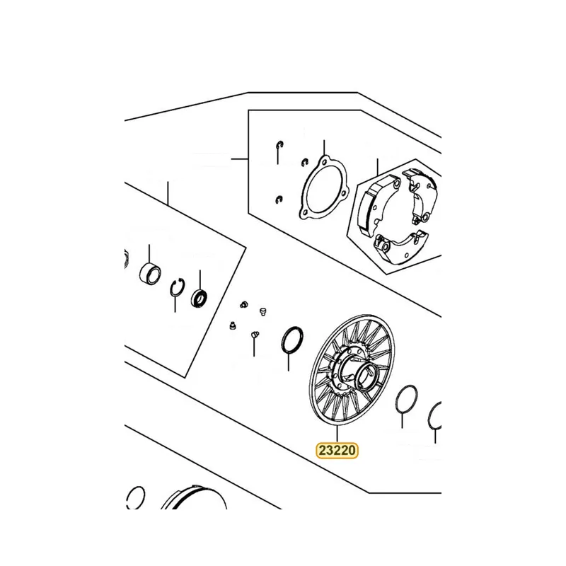 23220-LKF5-E02 FACE COMP MOVABLE DRIVEN — diagram cutout