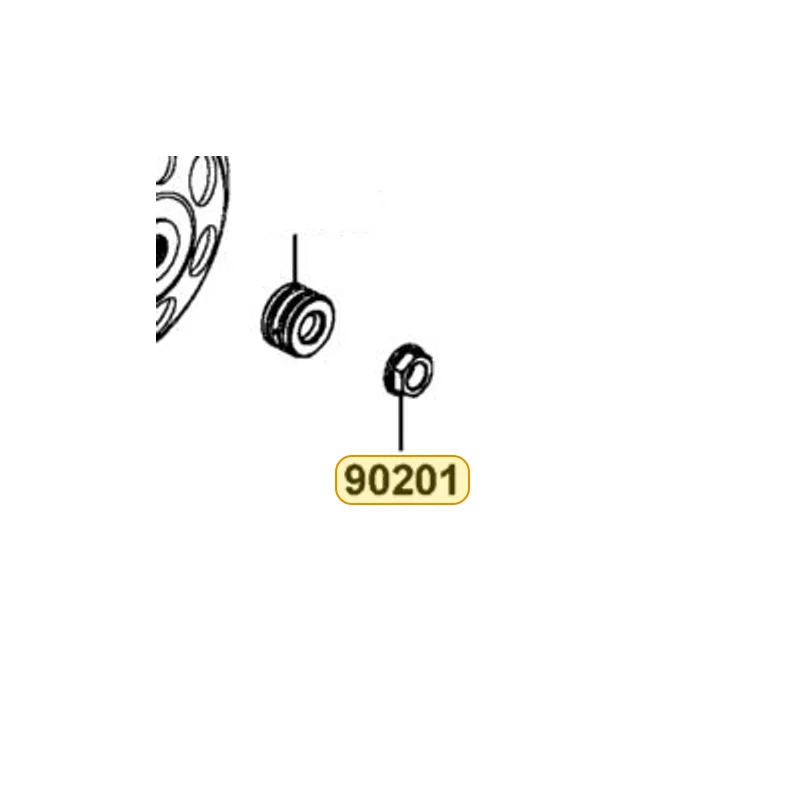 90201-LKF5-E00 NUT. HEX — diagram cutout