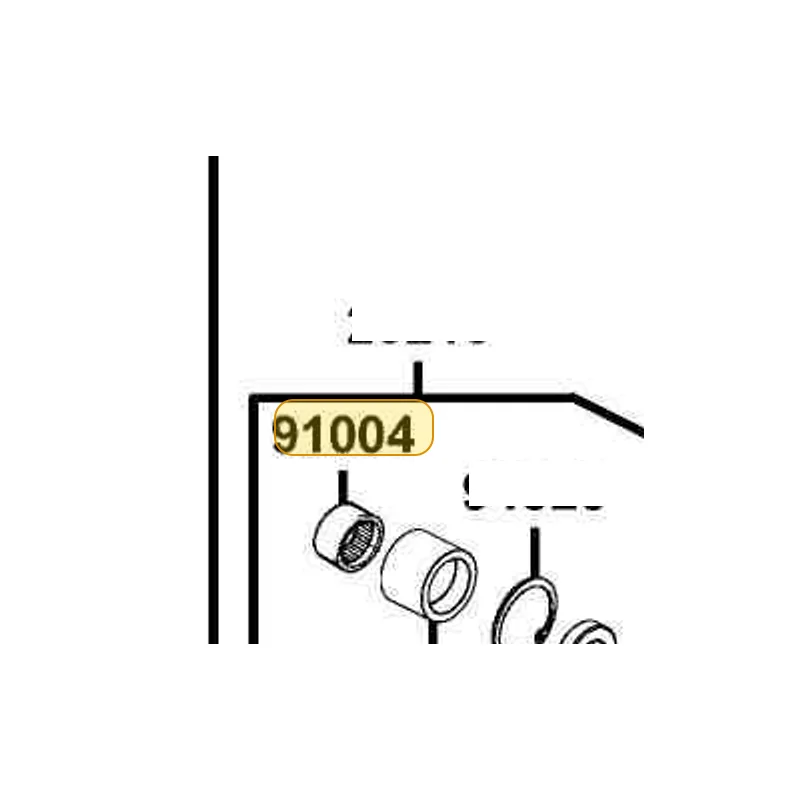 91004-LBA2-E00 BRG NDL 25*33*18 — diagram cutout
